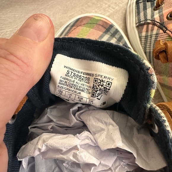 Sperry Women’ Plaid Shows - Multicolor Size 7.5 - Picture 5 of 5